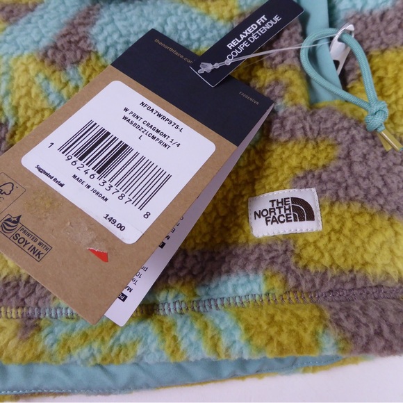 The North Face Camo Cragmont 1/4 Snap Jacket Relaxed Fit Fleece NWT Womens - Picture 3 of 9